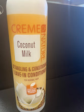 CREME OF NATURE COCONUT MILK DETANGLING & CONDITIONING LEAVE IN CONDITIONER 8.45oz PRODUCT STORE NEXT DOOR